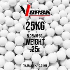 Airsoft BBs (25kg Bulk Sack) 0.25g - Standard
