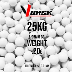 Airsoft BBs (25kg Bulk Sack) 0.20g - Standard