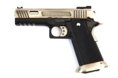 Hi-Capa 4.3 Gen2 E-Force GBB Pistol (Silver|Black) (Silver Barrel)