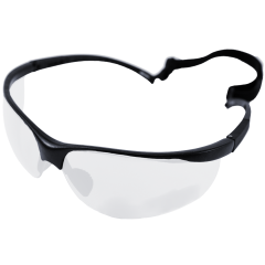 Airsoft Specs (Black - Clear) Protective Eyewear