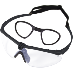 Battle Pro RX (Black - Clear) Protective Eyewear