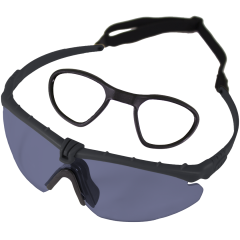 Battle Pro RX (Black - Smoked) Protective Eyewear