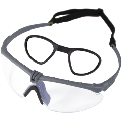 Battle Pro RX (Grey - Clear) Protective Eyewear