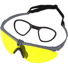 Battle Pro RX (Grey - Yellow) Protective Eyewear