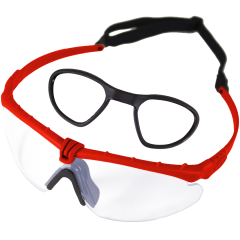 Battle Pro RX (Red - Clear) Protective Eyewear