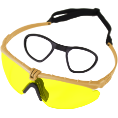 Battle Pro RX (Tan - Yellow) Protective Eyewear