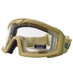 Battle Visor (Tan - Clear) Protective Eyewear