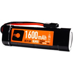 NiMH Battery 1600mAh 9.6v STK - Small Tamiya
