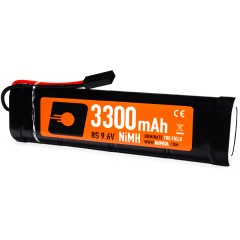 NiMH Battery 3300mAh 9.6v (STK) Small Tamiya
