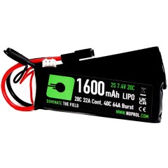 LiPo Battery 1600mAh 7.4v 20c (Crane - Small Tamiya)