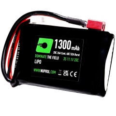 LiPo PEQ Battery 1300mAh-11.1v-20C - Deans
