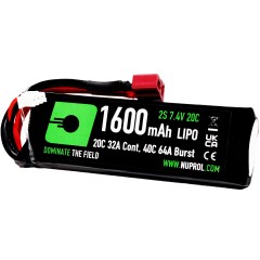 LiPo Battery 1600mAh 7.4v 20c STK - Deans