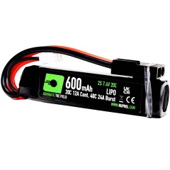 LiPo 600mAh PDW Battery 7.4v-20C - Small Tamiya