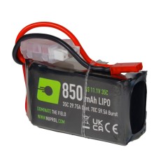 LiPo Battery 850mAh 11.1v 30c STK - JST
