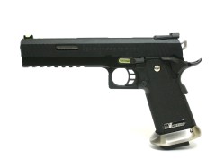 Hi-Capa 6.0 IREX (Black - Silver Barrel - Slide Text) GBB Pistol