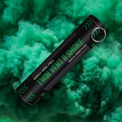 Twin Vent II Smoke Grenade (Green) (Burst Wire Pull) (~25s; 1.5g/s)