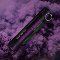 Twin Vent II Smoke Grenade (Purple) (Burst Wire Pull) (~25s; 1.5g/s)