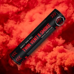 Twin Vent II Smoke Grenade (Red) (Burst Wire Pull) (~25s; 1.5g/s)