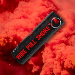 Wire Pull Smoke Grenade (Red) (Single Vent) (~90s; 0.6g/s)