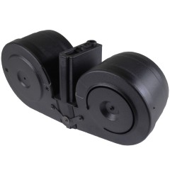 M4 DBL-Drum Magazine AEG 2500R (Drum|Auto-Button) (Black)