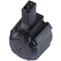 MP5 LP-Drum Magazine AEG 1200R (Drum|Auto-Button) (Black)