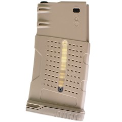 SR25 Magazine W-MAG Window AEG (Mid-Cap|130R) (Tan)