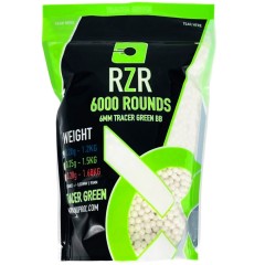 RZR Airsoft BBs Tracer (6000R Resealable Bag) 0.20g - Green