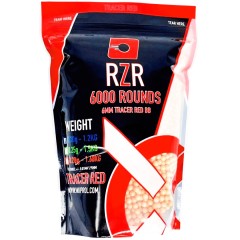 RZR Airsoft BBs Tracer (6000R Resealable Bag) 0.20g - Red