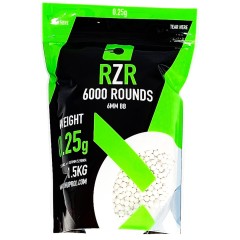 RZR Airsoft BBs (6000R Resealable Bag) 0.25g