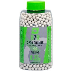 RZR Airsoft BBs Biodegradable (2200R Bottle) 0.25g