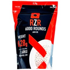 RZR Airsoft BBs (6000R Resealable Bag) 0.28g