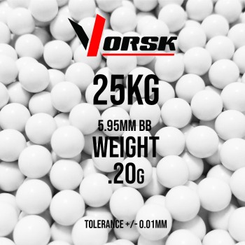 Airsoft BBs (25kg Bulk Sack) 0.20g - Standard