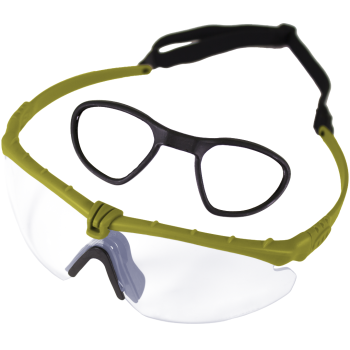 Battle Pro RX (Green - Clear) Protective Eyewear