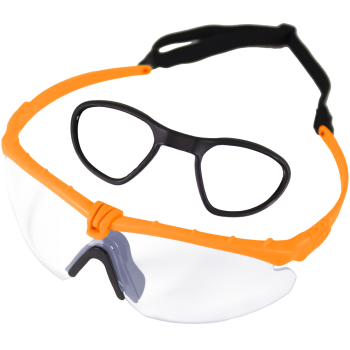 Battle Pro RX (Orange - Clear) Protective Eyewear