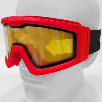 Battle Visor THERMAL (Red - Clear) Protective Eyewear