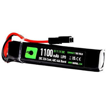 LiPo Battery 1100mAh 11.1v 20c (STK) Small Tamiya
