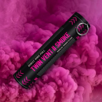 Twin Vent II Smoke Grenade (Pink) (Burst Wire Pull) (~25s; 1.5g/s)