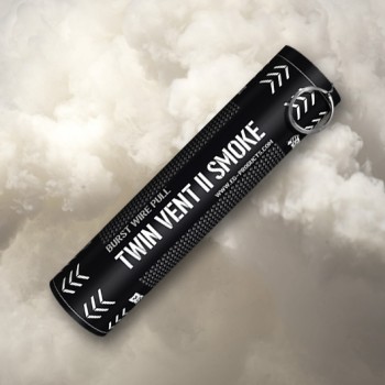 Twin Vent II Smoke Grenade (White) (Burst Wire Pull) (~25s; 1.5g/s)