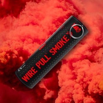 Wire Pull Smoke Grenade (Red) (Single Vent) (~90s; 0.6g/s)