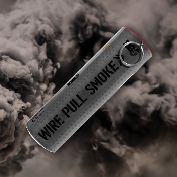 Wire Pull Smoke Grenade (Black) (Single Vent) (~90s; 0.6g/s)