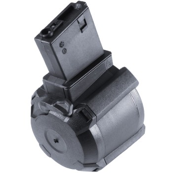 M4 LP-Drum Magazine AEG 1200R (Drum|Auto-Button) (Black)