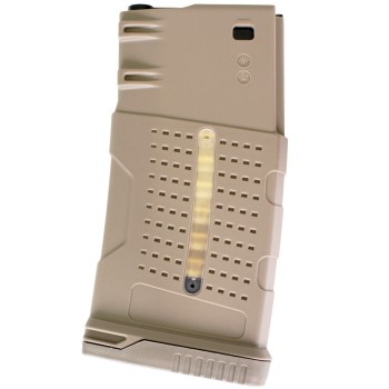 SR25 Magazine W-MAG Window AEG (Mid-Cap|130R) (Tan)