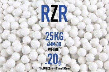 RZR Airsoft BBs (25kg Bulk Sack) 0.20g-STD