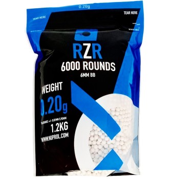 RZR Airsoft BBs (6000R Resealable Bag) 0.20g