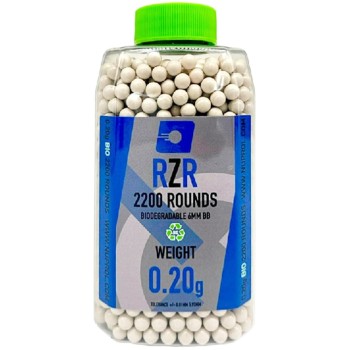RZR Airsoft BBs Biodegradable (2200R Bottle) 0.20g