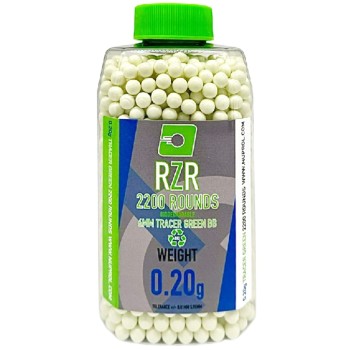 RZR Airsoft BBs Biodegradable Tracer (2200R Bottle) 0.20g