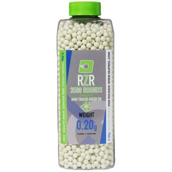 RZR Airsoft BBs Biodegradable Tracer (3500R Bottle) 0.20g