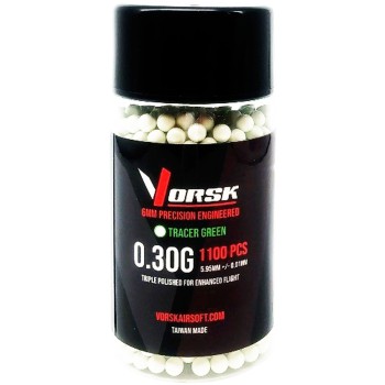 Airsoft BBs Tracer (1100R Bottle) 0.30g - Green