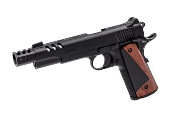 CS Defender Pro GBB Pistol (Black) (Silver Barrel)